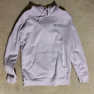 Light purple Taylor Swift Midnights hoodie